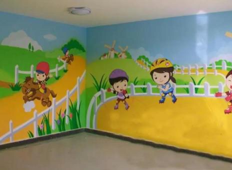 自贡幼儿园墙体彩绘制作流程及注意事项